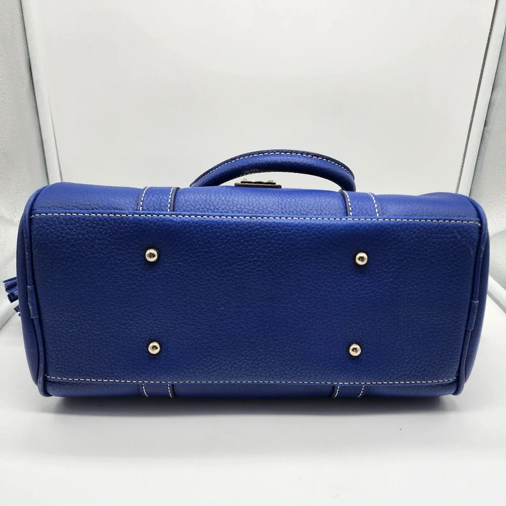 Dooney & Bourke Sorrento Satchel 30 French Royal Blue Leather Crossbody Bag NWOT